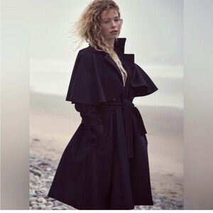 DÔEN Bolton Coat Deep Navy MEDIUM New Without Tags